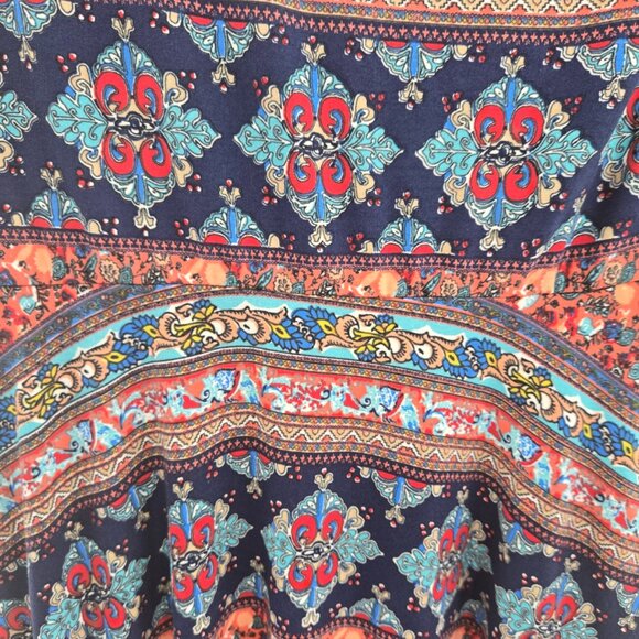 Agnes & Dora Boho Short Sleeved Maxi Dress Size Large - Picture 12 of 14